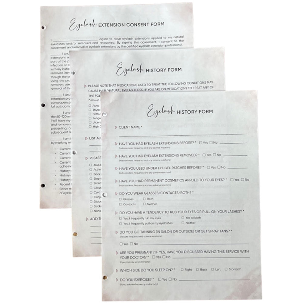 Fixe Eyelash Extension Consent Form Notepad