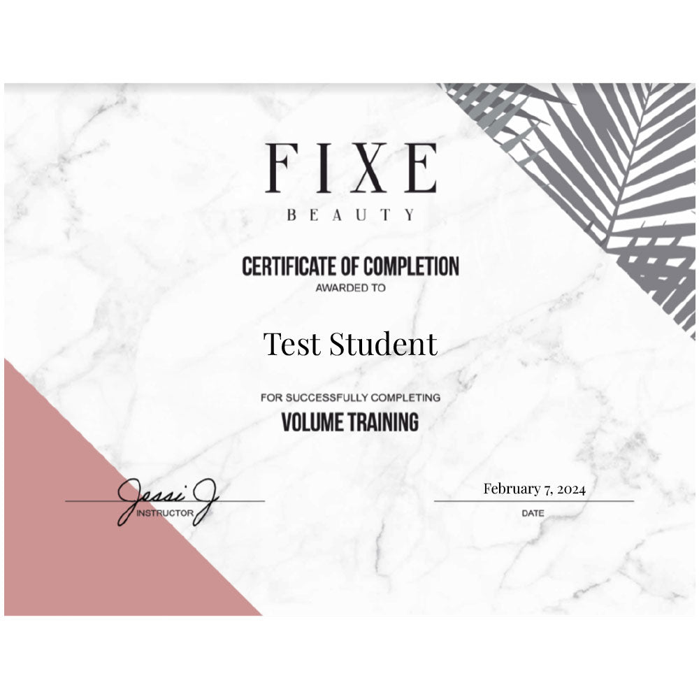 Fixe Hard Copy Certificate Volume